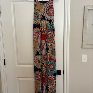 Colorful Mandala Print Maxi Dress